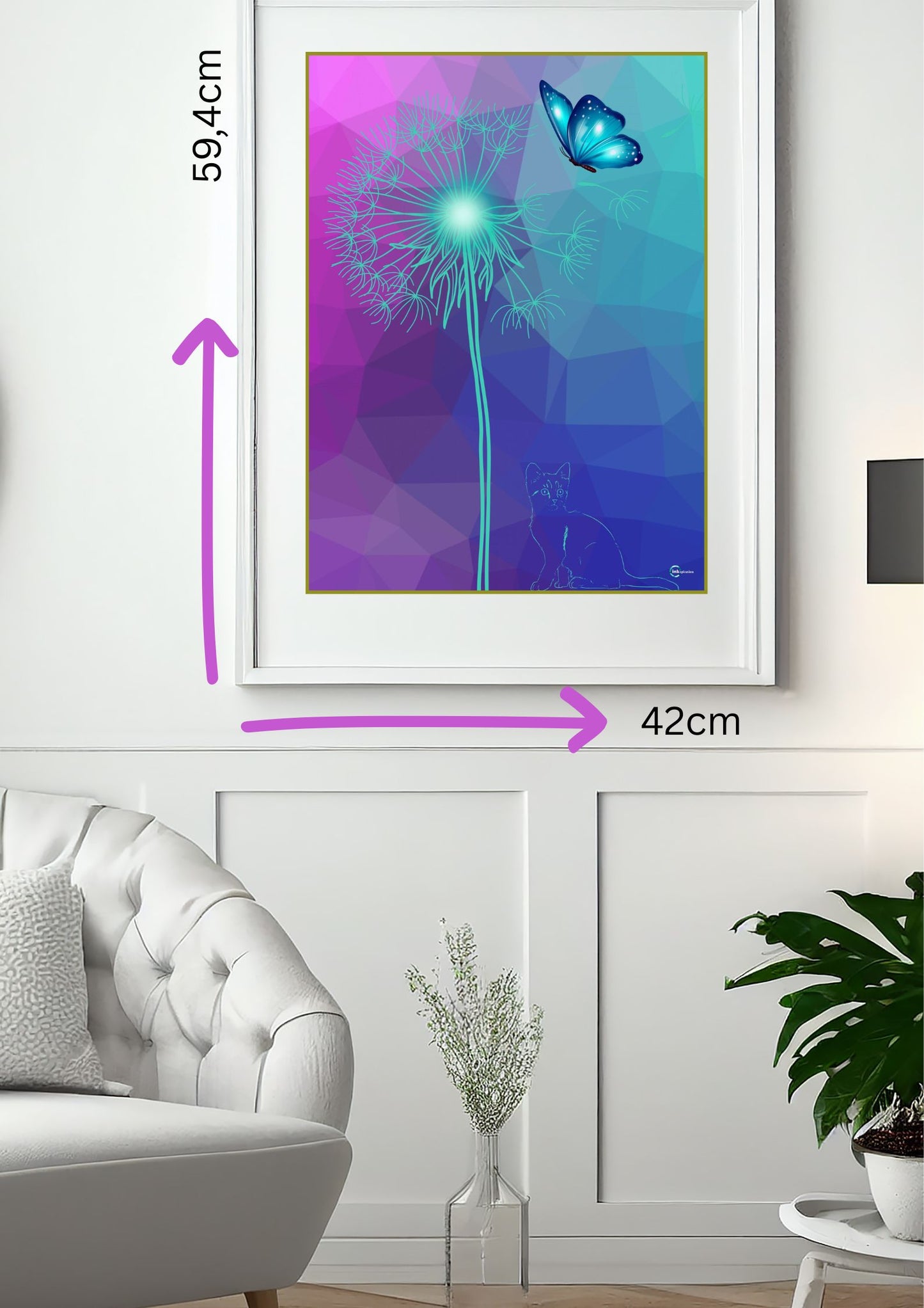 Wandbild „Pusteblume” – Zeitlose Natur-Poster-Deko für moderne Wände 0004