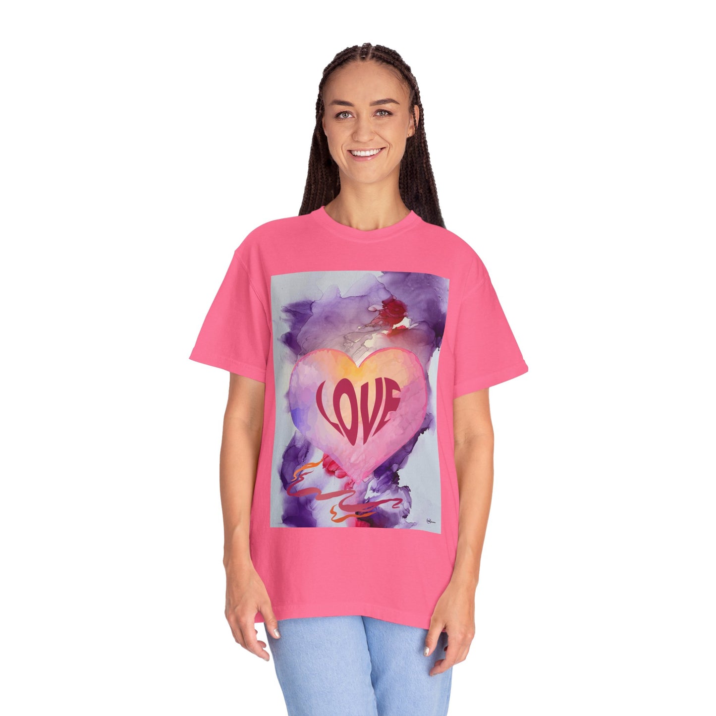 Love Heart Watercolor T-Shirt — Romantic Valentine’s Tee