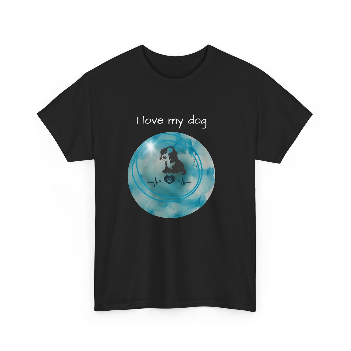 Unisex Heavy Cotton Tee I Love my dog