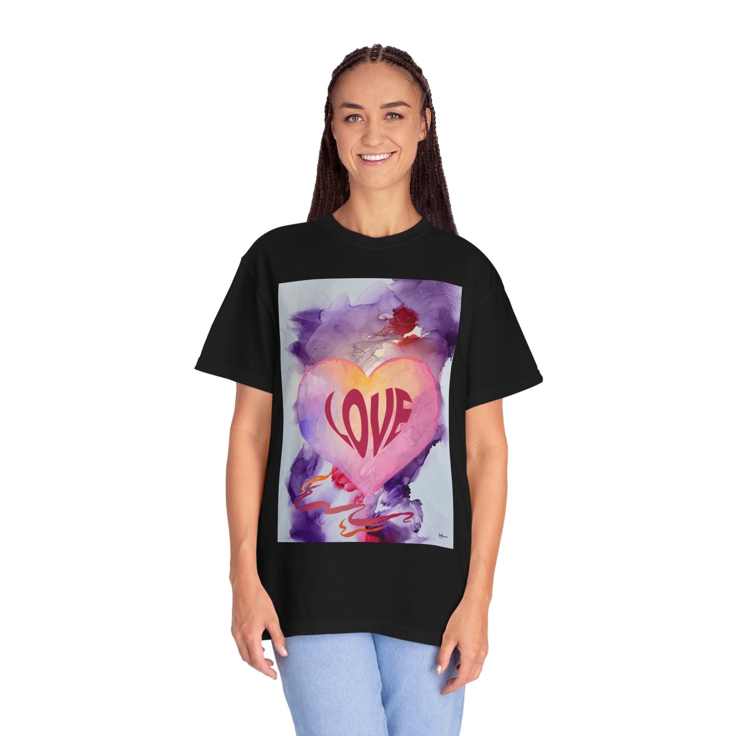 Love Heart Watercolor T-Shirt — Romantic Valentine’s Tee