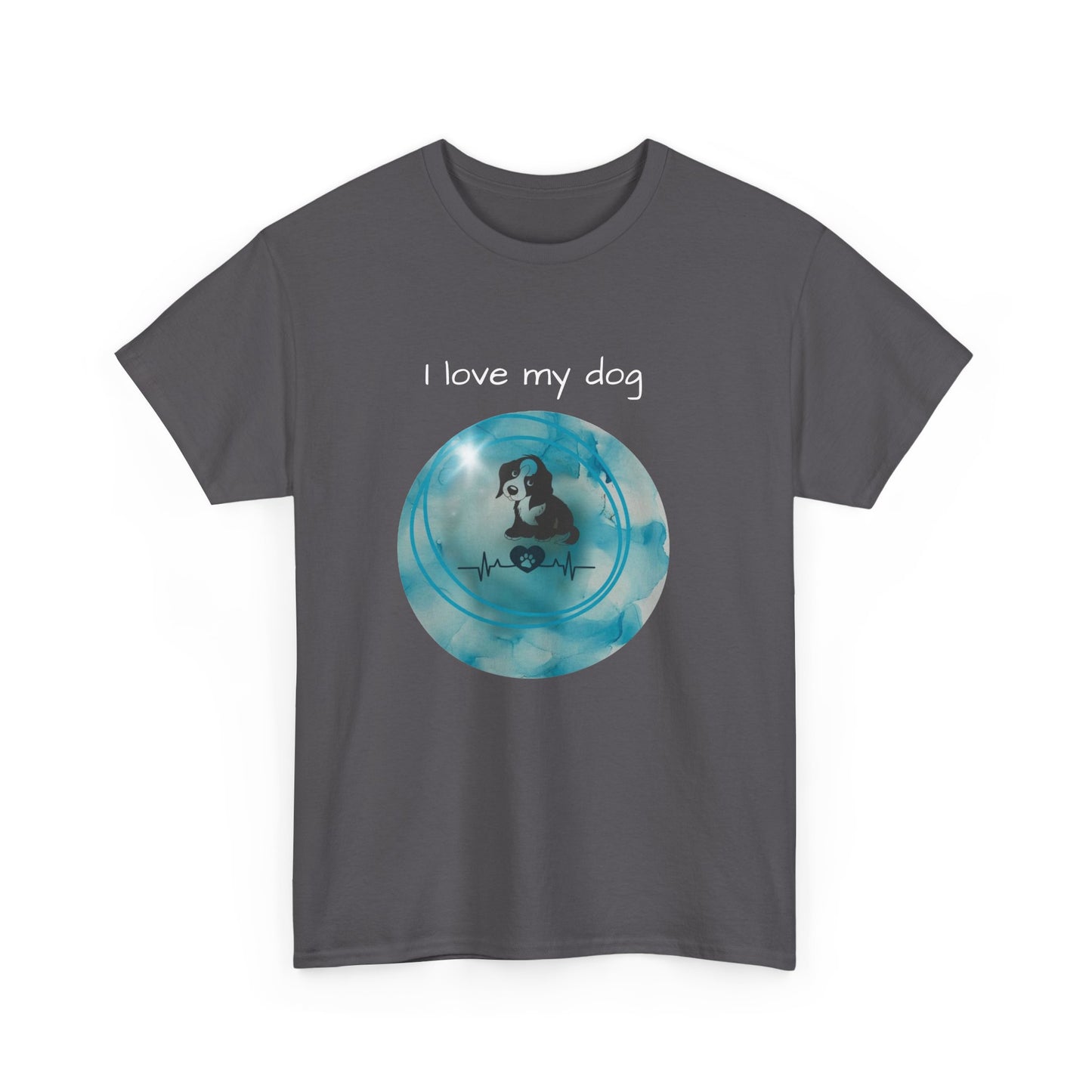 Unisex Heavy Cotton Tee I Love my dog