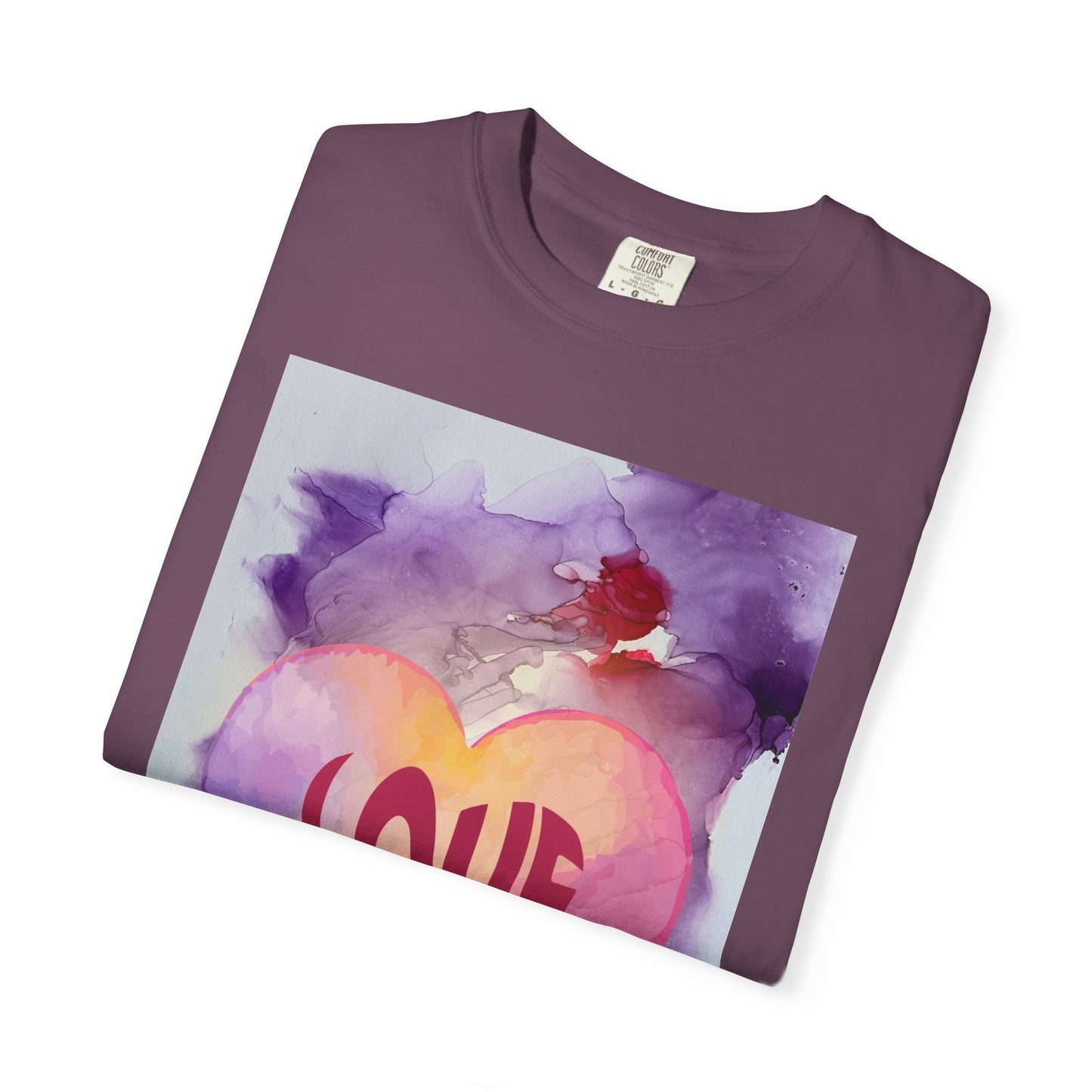Love Heart Watercolor T-Shirt — Romantic Valentine’s Tee