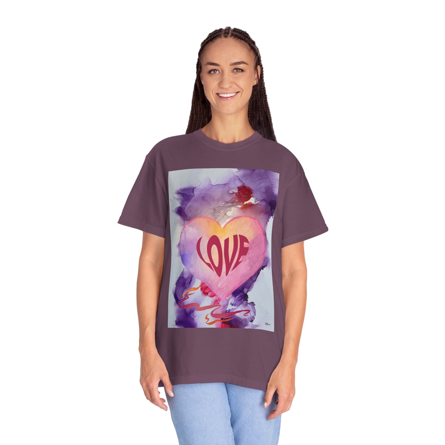 Love Heart Watercolor T-Shirt — Romantic Valentine’s Tee