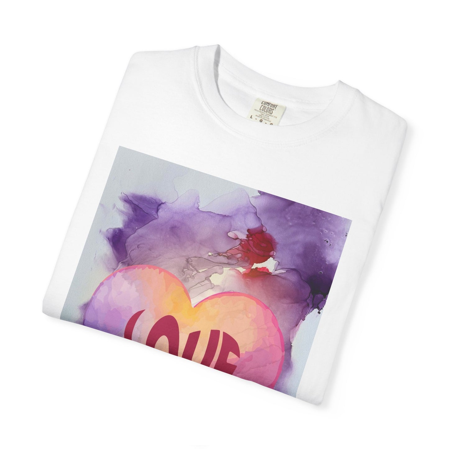 Love Heart Watercolor T-Shirt — Romantic Valentine’s Tee