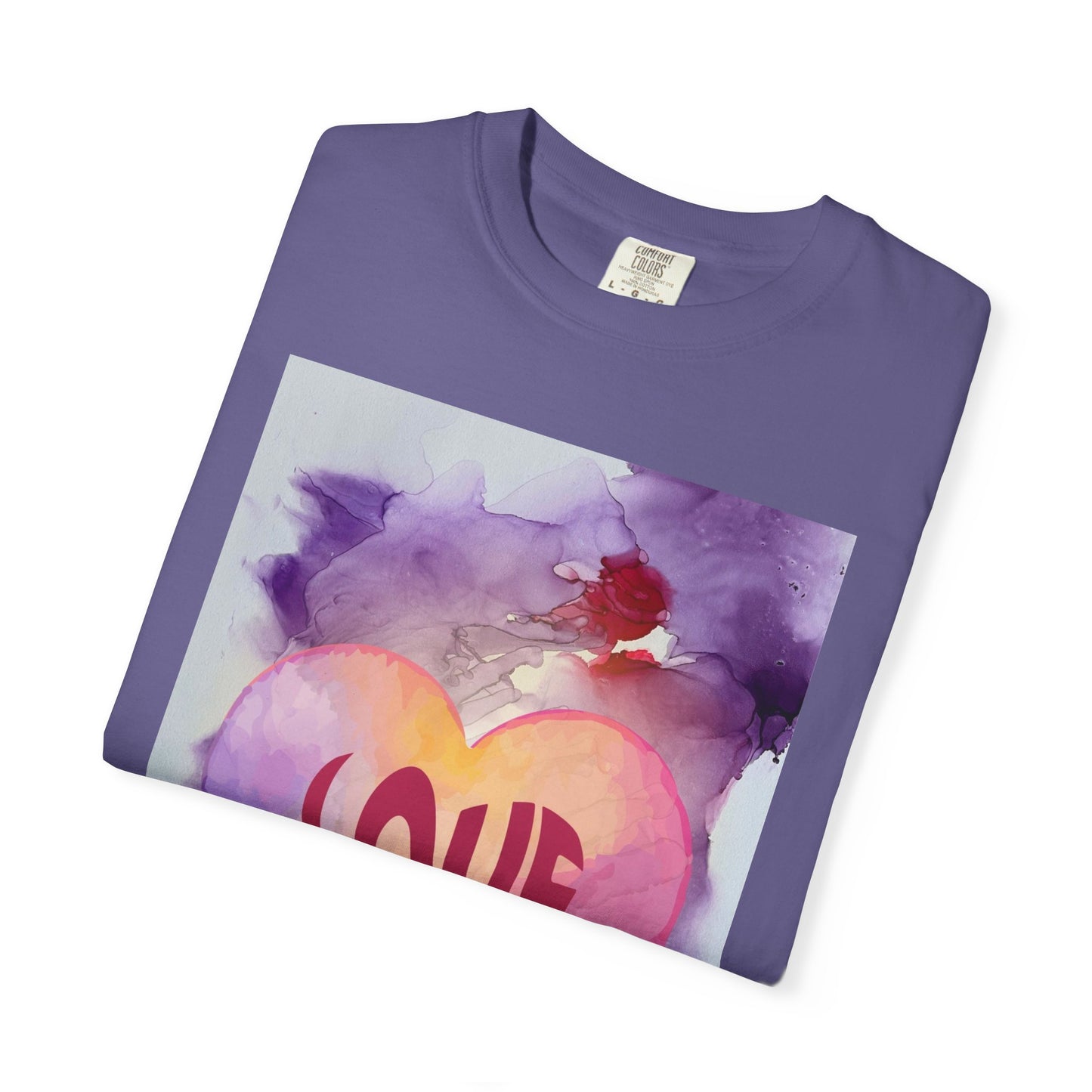 Love Heart Watercolor T-Shirt — Romantic Valentine’s Tee