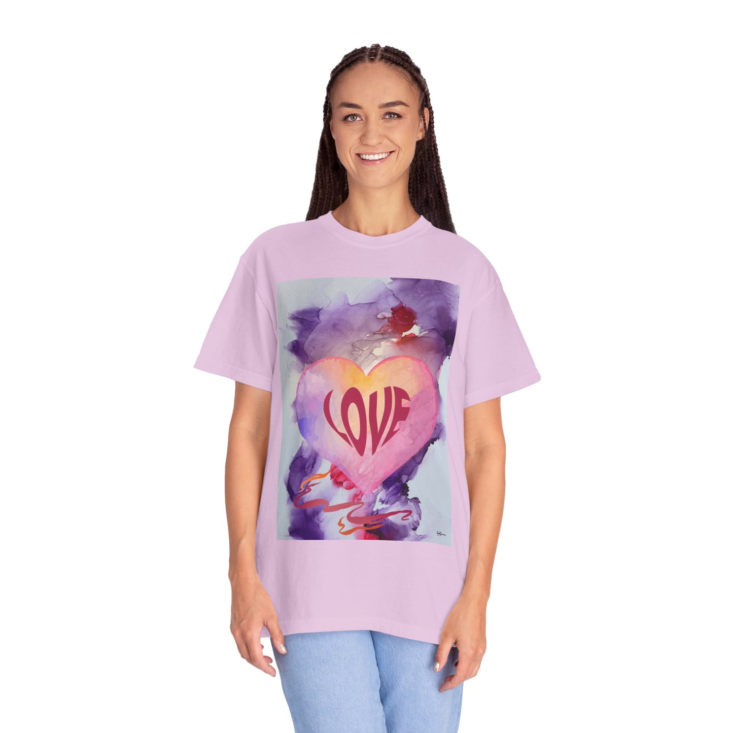 Love Heart Watercolor T-Shirt — Romantic Valentine’s Tee