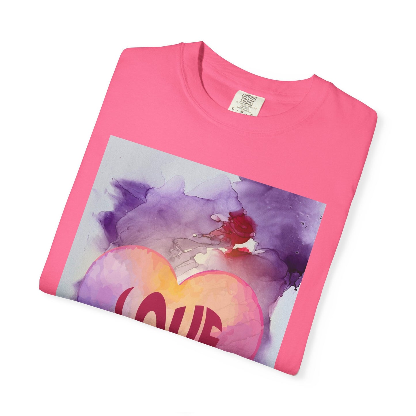 Love Heart Watercolor T-Shirt — Romantic Valentine’s Tee