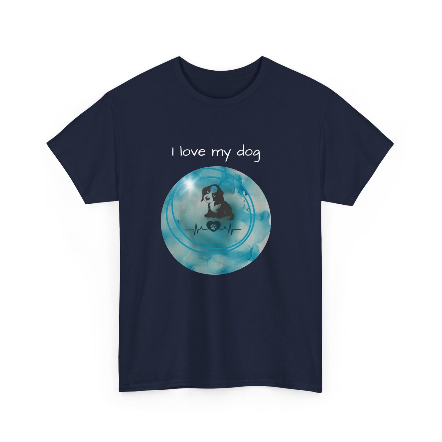 Unisex Heavy Cotton Tee I Love my dog