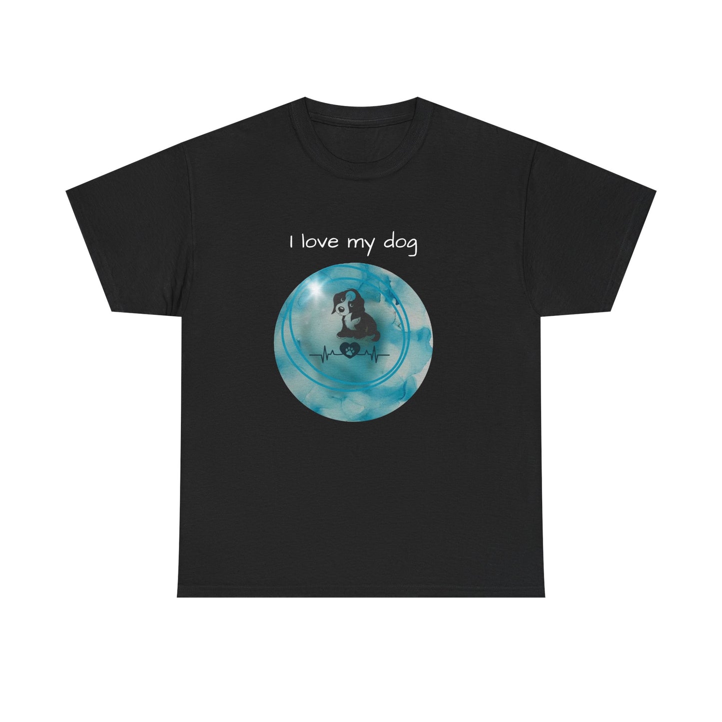 Unisex Heavy Cotton Tee I Love my dog
