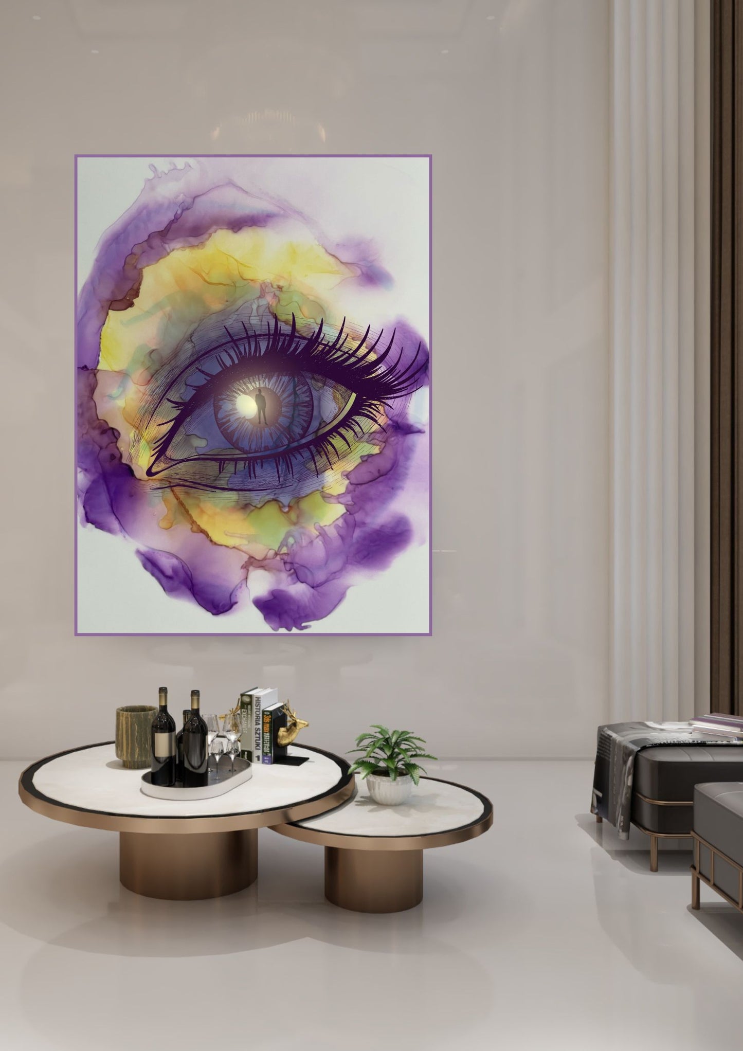 Auge 0007 Kunstdruck auf edlem Hahnemühle Papier