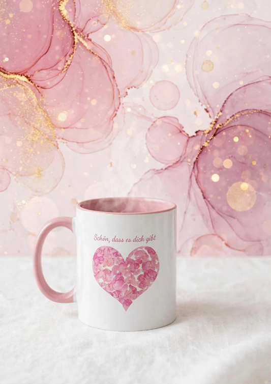 Die Tasse, die zu dir spricht und dein Herz berührt |Schön, dass es dich gibt