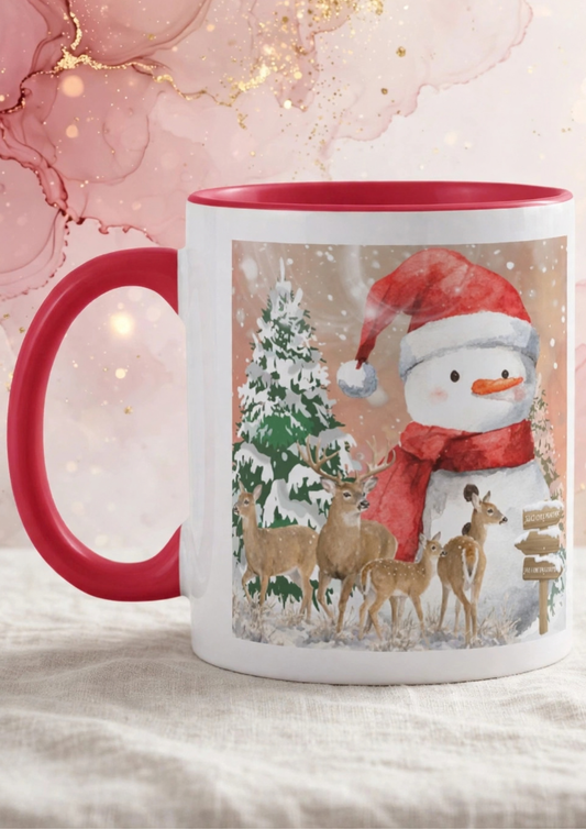 Die Tasse, die zu dir spricht und dein Herz berührt |Weihnachtstasse mit Schneemann