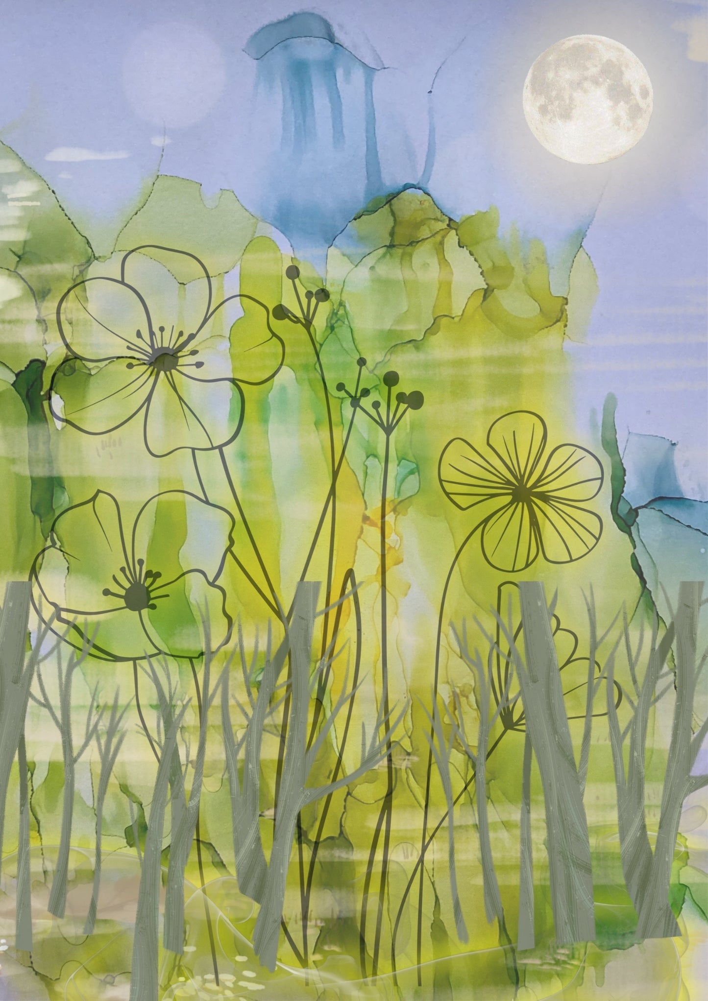 Hinter dem Wald entdeckst du deine Blüte