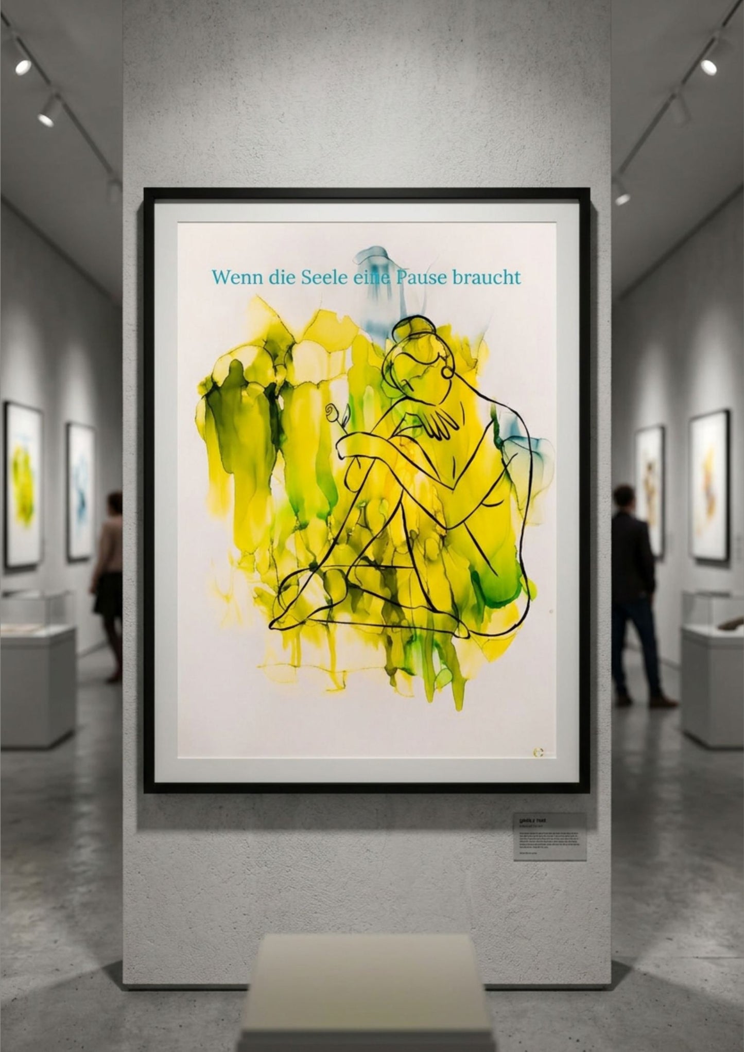 Wenn die Seele eine Pause braucht Kunstprint