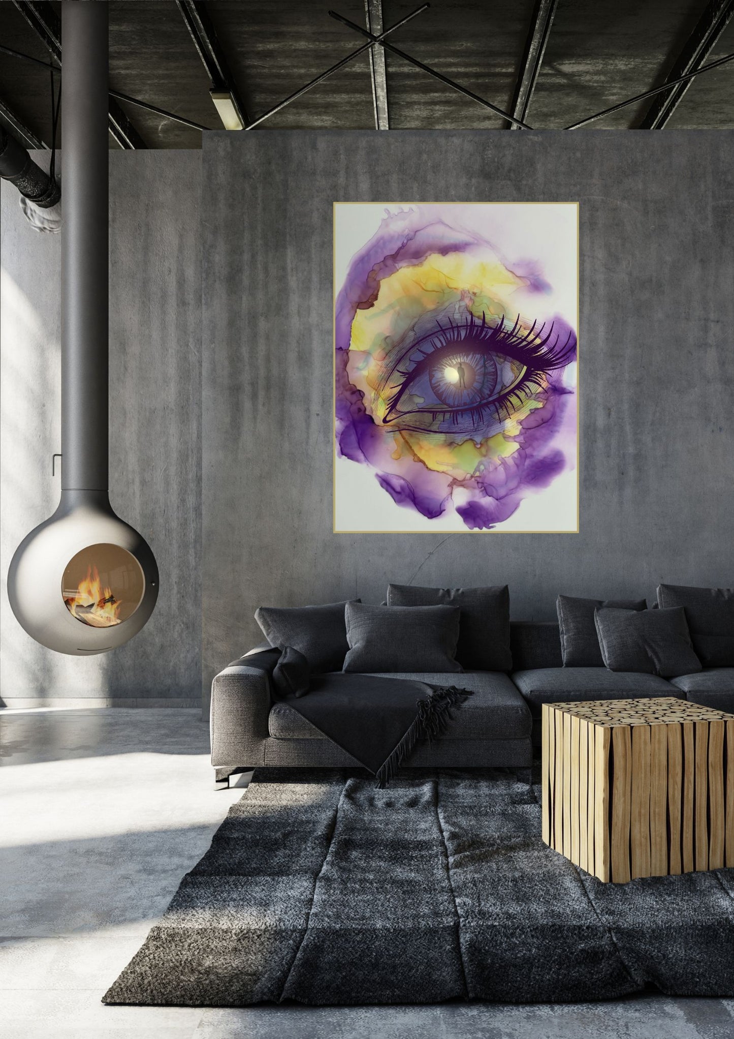 Auge 0007 Kunstdruck auf edlem Hahnemühle Papier